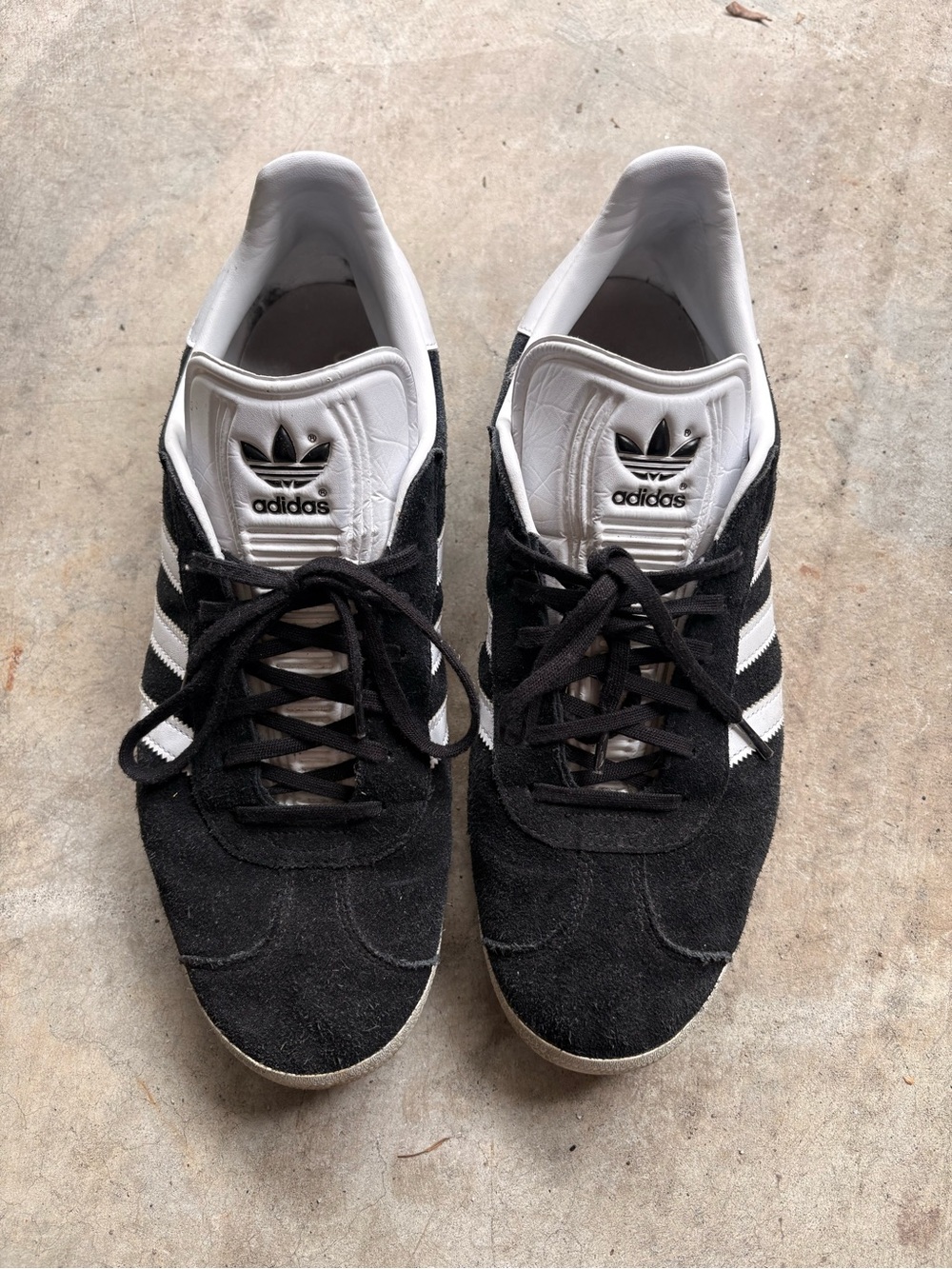 adidas Men’s Black & White Classic Gazelle Sneakers